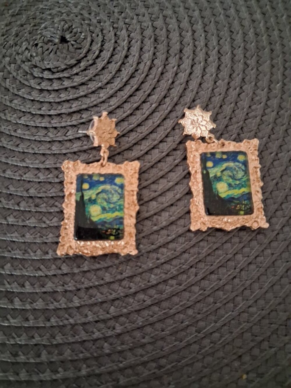 Vincent Van Gogh painting inspired earrings